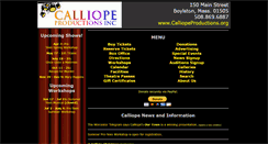 Desktop Screenshot of calliopeproductions.org