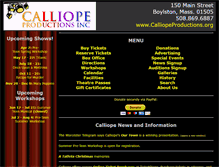 Tablet Screenshot of calliopeproductions.org